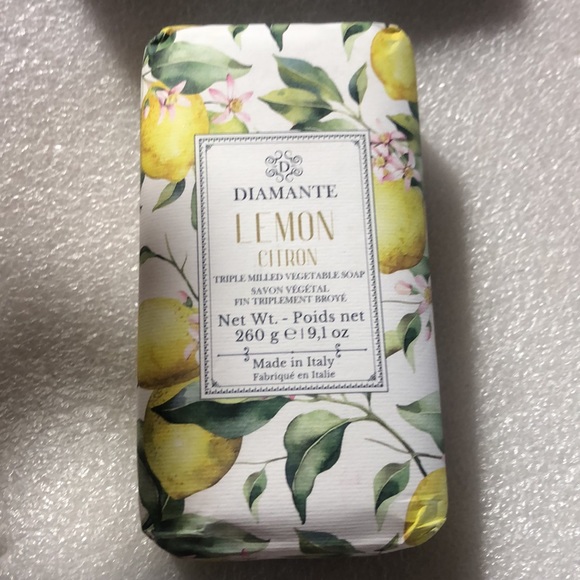 2 NEW Lemon soap bar - Diamanté lemon Citron- AC Lemon - Picture 4 of 12